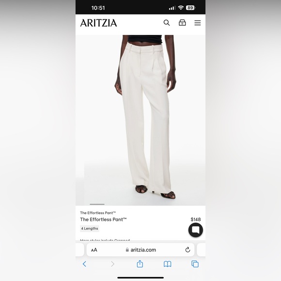 Aritzia Pants - Aritzia Effortless Pants - Worn twice